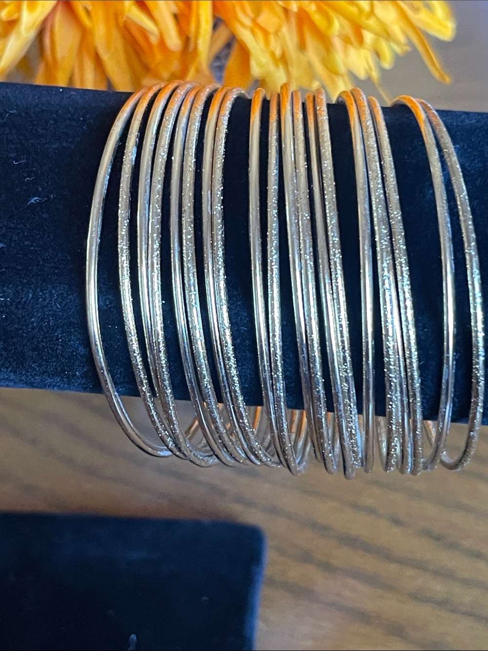 Gold Tone Stackable Bangle Bracelet Set - Women Jewelry